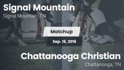 Matchup: Signal Mountain vs. Chattanooga Christian  2016