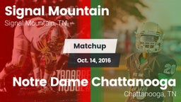 Matchup: Signal Mountain vs. Notre Dame Chattanooga 2016