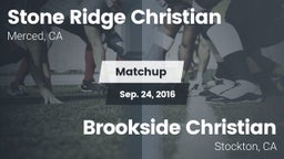 Matchup: Stone Ridge Christia vs. Brookside Christian  2016