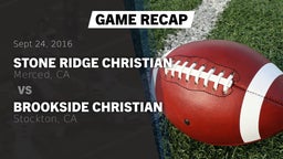 Recap: Stone Ridge Christian  vs. Brookside Christian  2016