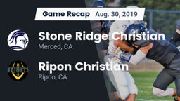 Recap: Stone Ridge Christian  vs. Ripon Christian  2019