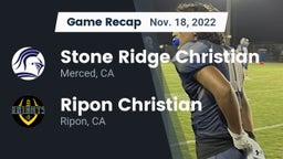 Recap: Stone Ridge Christian  vs. Ripon Christian  2022