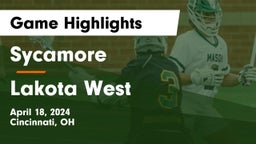 Sycamore  vs Lakota West  Game Highlights - April 18, 2024