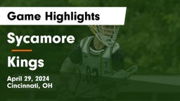 Sycamore  vs Kings  Game Highlights - April 29, 2024