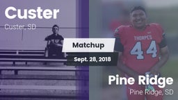 Matchup: Custer vs. Pine Ridge  2018