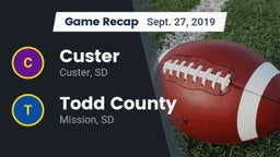 Recap: Custer  vs. Todd County  2019