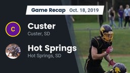 Recap: Custer  vs. Hot Springs  2019
