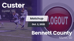 Matchup: Custer vs. Bennett County  2020