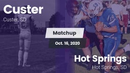 Matchup: Custer vs. Hot Springs  2020