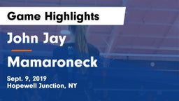 John Jay  vs Mamaroneck  Game Highlights - Sept. 9, 2019