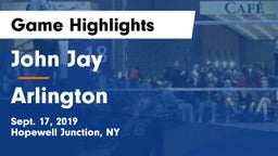 John Jay  vs Arlington  Game Highlights - Sept. 17, 2019