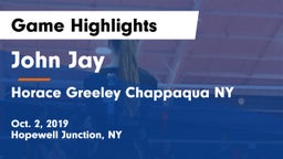 John Jay  vs Horace Greeley Chappaqua NY Game Highlights - Oct. 2, 2019
