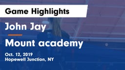 John Jay  vs Mount academy Game Highlights - Oct. 12, 2019