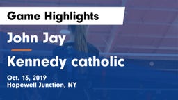 John Jay  vs Kennedy catholic Game Highlights - Oct. 13, 2019