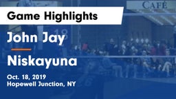 John Jay  vs Niskayuna  Game Highlights - Oct. 18, 2019
