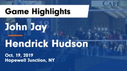 John Jay  vs Hendrick Hudson  Game Highlights - Oct. 19, 2019