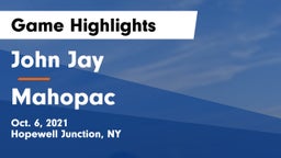 John Jay  vs Mahopac  Game Highlights - Oct. 6, 2021