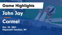 John Jay  vs Carmel  Game Highlights - Oct. 25, 2021