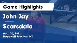 John Jay  vs Scarsdale  Game Highlights - Aug. 30, 2022