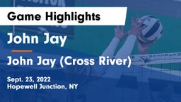 John Jay  vs John Jay  (Cross River) Game Highlights - Sept. 23, 2022