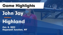 John Jay  vs Highland  Game Highlights - Oct. 8, 2022