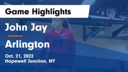 John Jay  vs Arlington  Game Highlights - Oct. 21, 2022