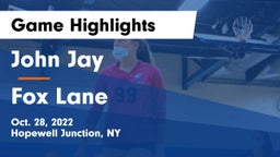John Jay  vs Fox Lane  Game Highlights - Oct. 28, 2022