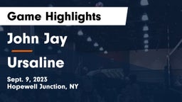 John Jay  vs Ursaline Game Highlights - Sept. 9, 2023