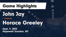 John Jay  vs Horace Greeley Game Highlights - Sept. 9, 2023