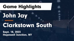 John Jay  vs Clarkstown South  Game Highlights - Sept. 18, 2023