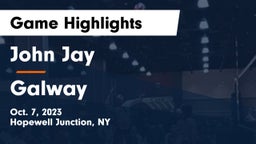 John Jay  vs Galway Game Highlights - Oct. 7, 2023