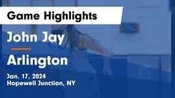 John Jay  vs Arlington  Game Highlights - Jan. 17, 2024
