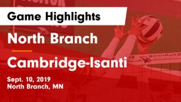 North Branch  vs Cambridge-Isanti  Game Highlights - Sept. 10, 2019