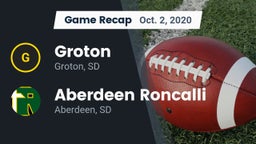 Recap: Groton  vs. Aberdeen Roncalli  2020