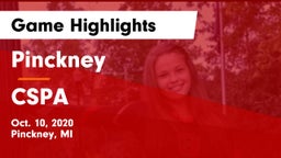 Pinckney  vs CSPA Game Highlights - Oct. 10, 2020