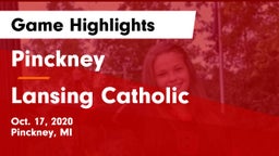 Pinckney  vs Lansing Catholic  Game Highlights - Oct. 17, 2020