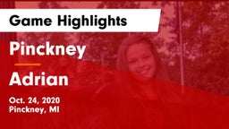 Pinckney  vs Adrian Game Highlights - Oct. 24, 2020