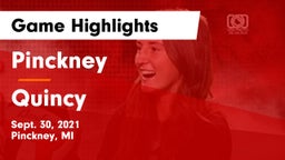 Pinckney  vs Quincy Game Highlights - Sept. 30, 2021