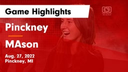 Pinckney  vs MAson  Game Highlights - Aug. 27, 2022