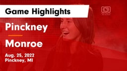 Pinckney  vs Monroe  Game Highlights - Aug. 25, 2022