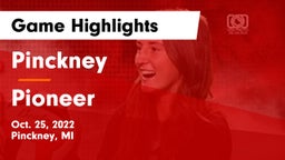 Pinckney  vs Pioneer  Game Highlights - Oct. 25, 2022