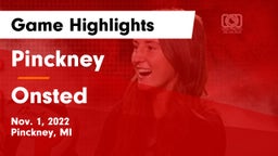 Pinckney  vs Onsted  Game Highlights - Nov. 1, 2022