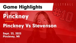Pinckney  vs Pinckney Vs Stevenson Game Highlights - Sept. 23, 2023