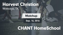 Matchup: Harvest Christian vs. CHANT HomeSchool 2016