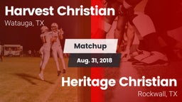 Matchup: Harvest Christian vs. Heritage Christian  2018
