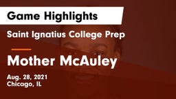 Saint Ignatius College Prep vs Mother McAuley  Game Highlights - Aug. 28, 2021