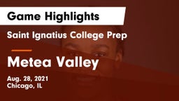 Saint Ignatius College Prep vs Metea Valley Game Highlights - Aug. 28, 2021