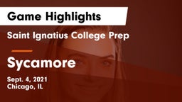 Saint Ignatius College Prep vs Sycamore Game Highlights - Sept. 4, 2021