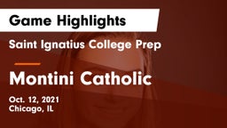 Saint Ignatius College Prep vs Montini Catholic  Game Highlights - Oct. 12, 2021
