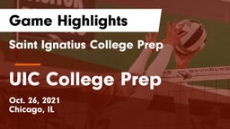 Saint Ignatius College Prep vs UIC College Prep Game Highlights - Oct. 26, 2021
